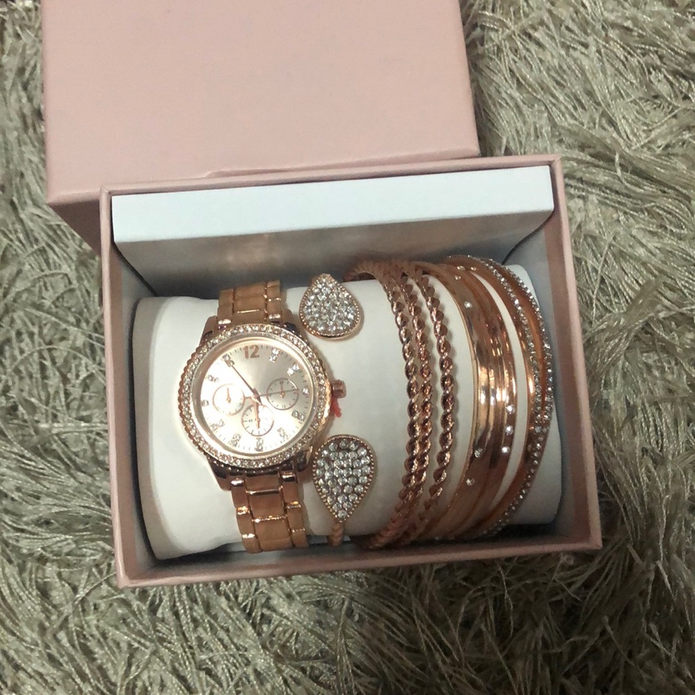 Watch and bracelet combo